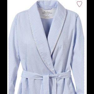 Vermont Country Store Seersucker Robe S